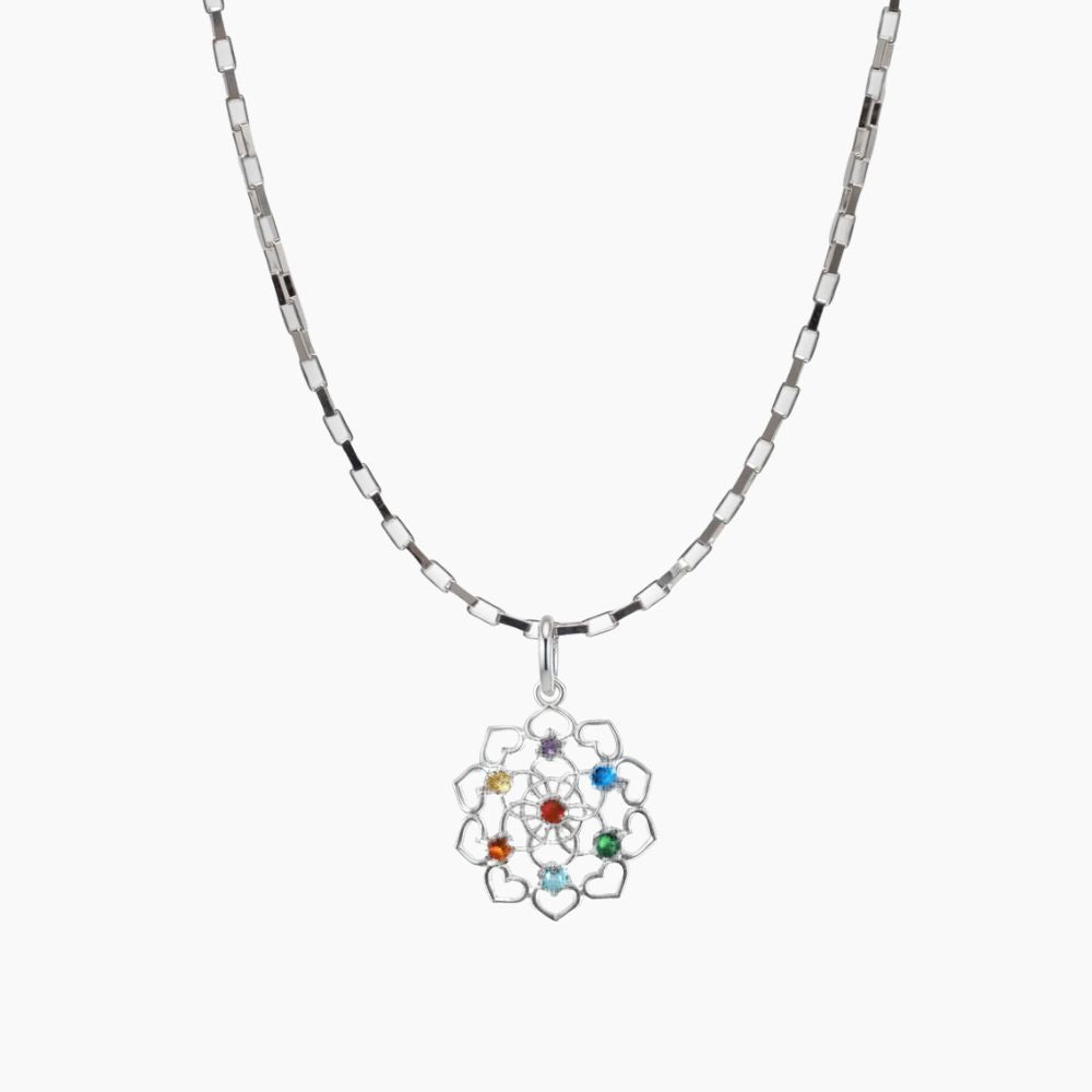 Collar Corazón Con Nudo Celta Y Circonita – Plata De Ley 925 | Colgante De 18 Mm, Cadena De 45+5 Cm, Regalo Para Mujer