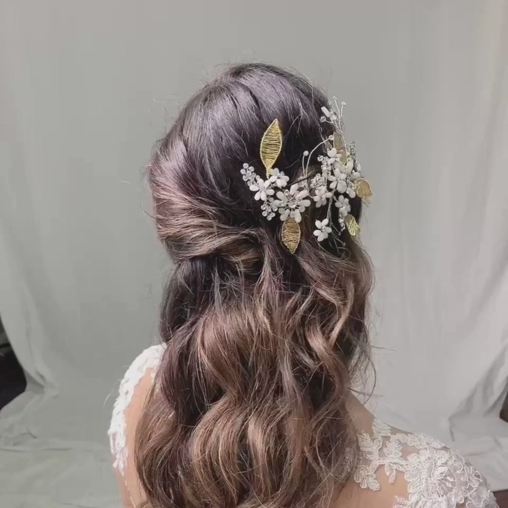 Tiara Fides en plata 950 con detalles en oro de 18K - Peruviana Joyas