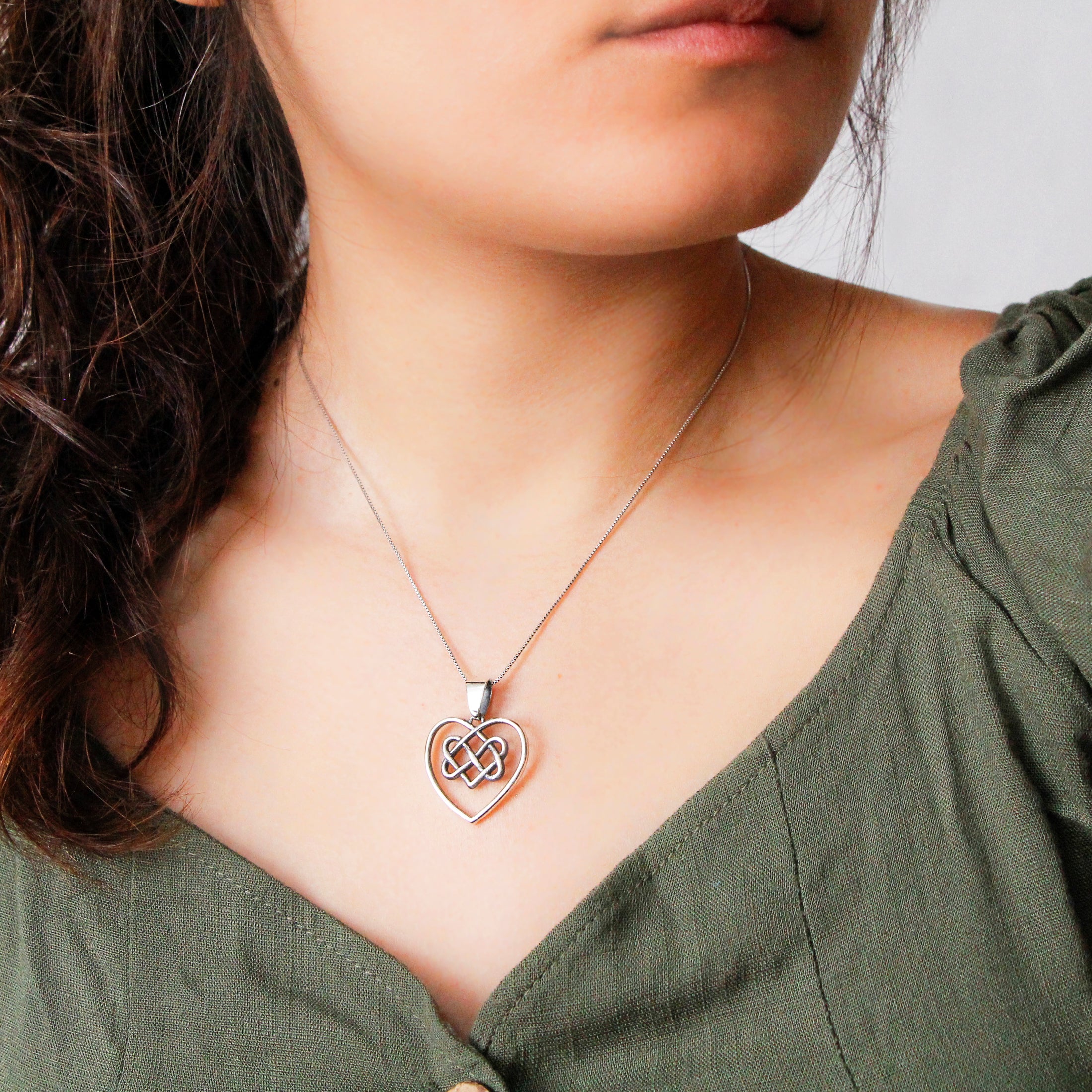 ChicSilver - Collar Con Colgante De Plata De Ley